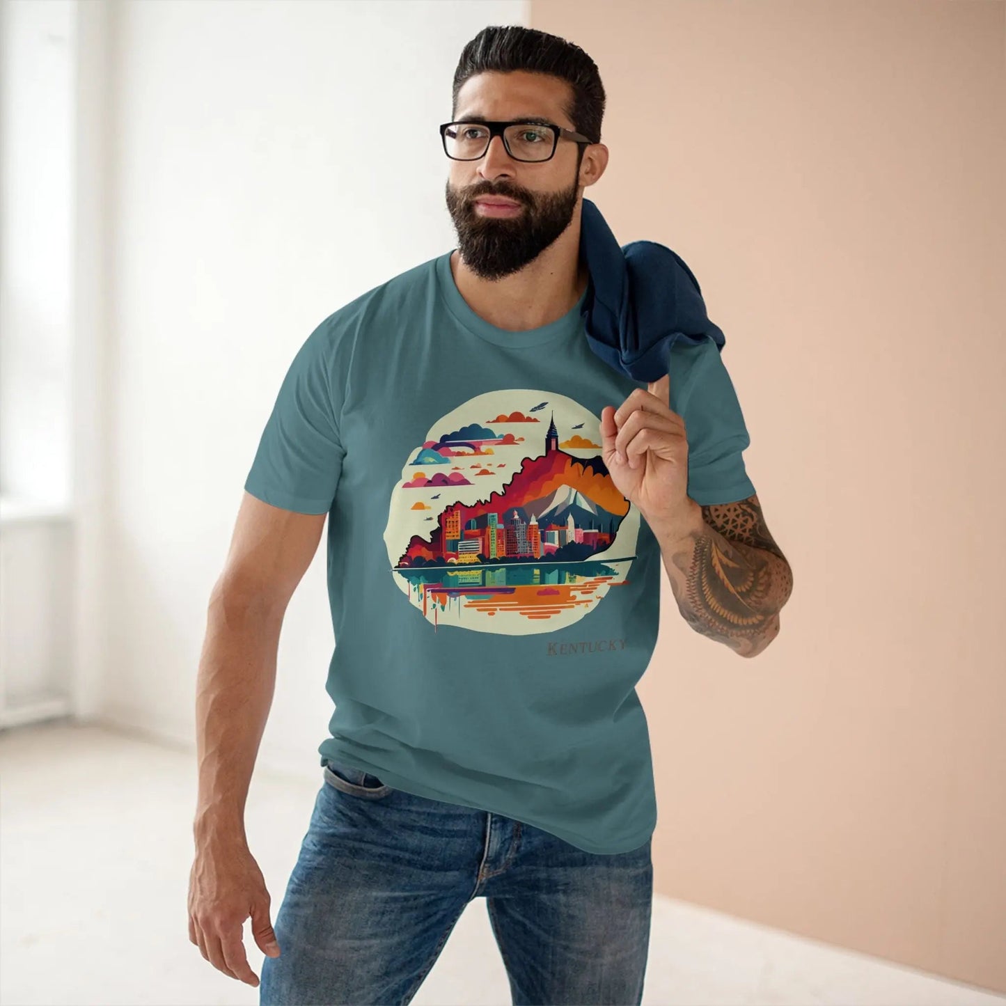 Kentucky State Shirt Unisex Premium Cotton Tee Original Art Graphic Design Edition