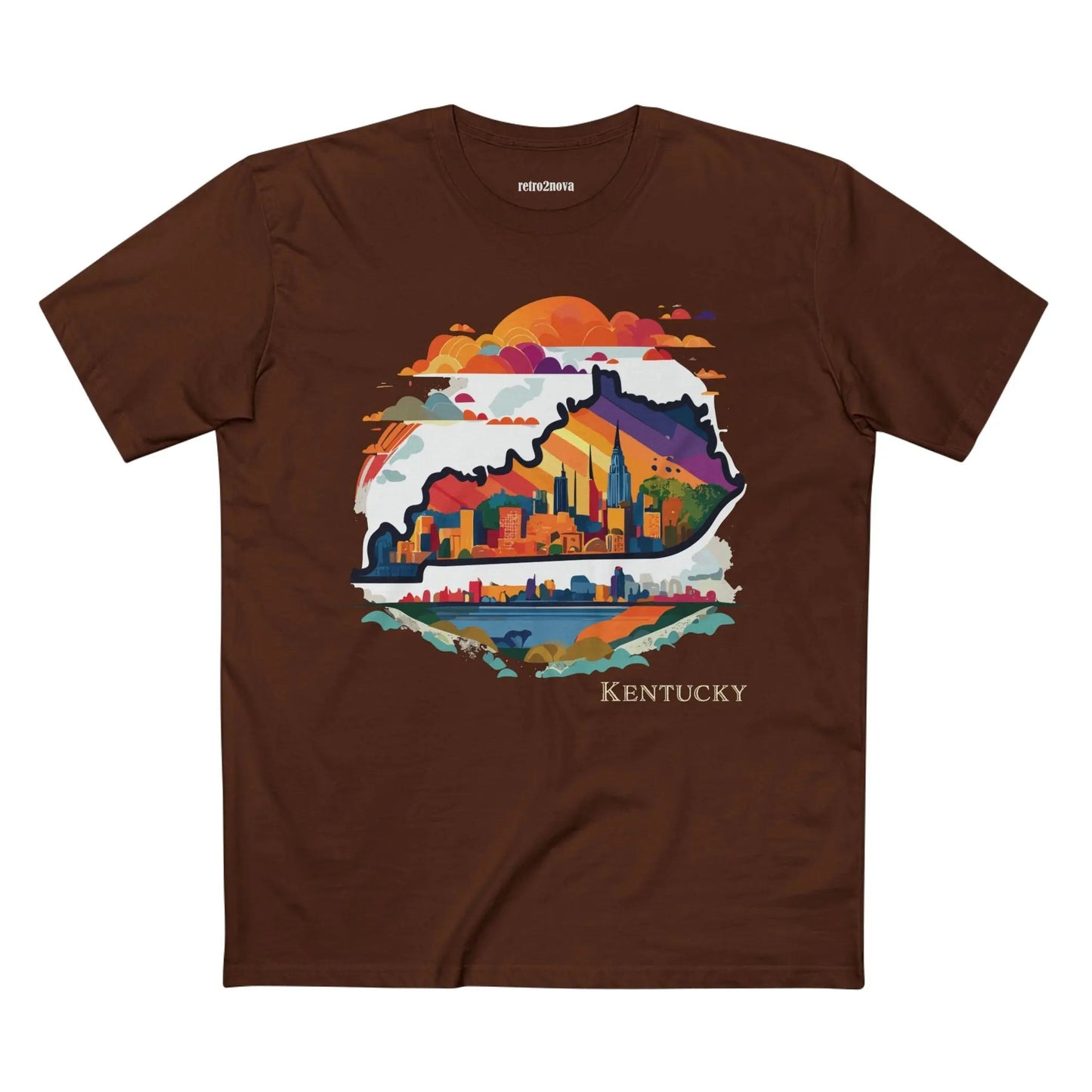 Kentucky State Shirt Unisex Premium Cotton Tee With Original Art By Retro2Nova Art Collection