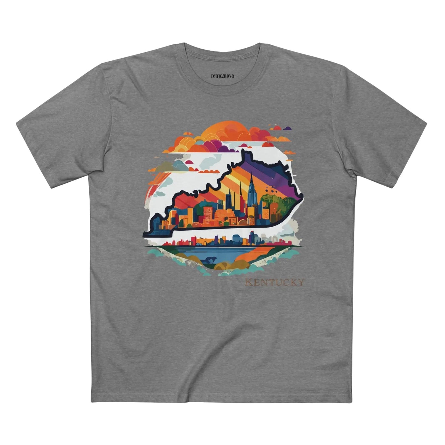 Kentucky State Shirt Unisex Premium Cotton Tee With Original Art By Retro2Nova Art Collection