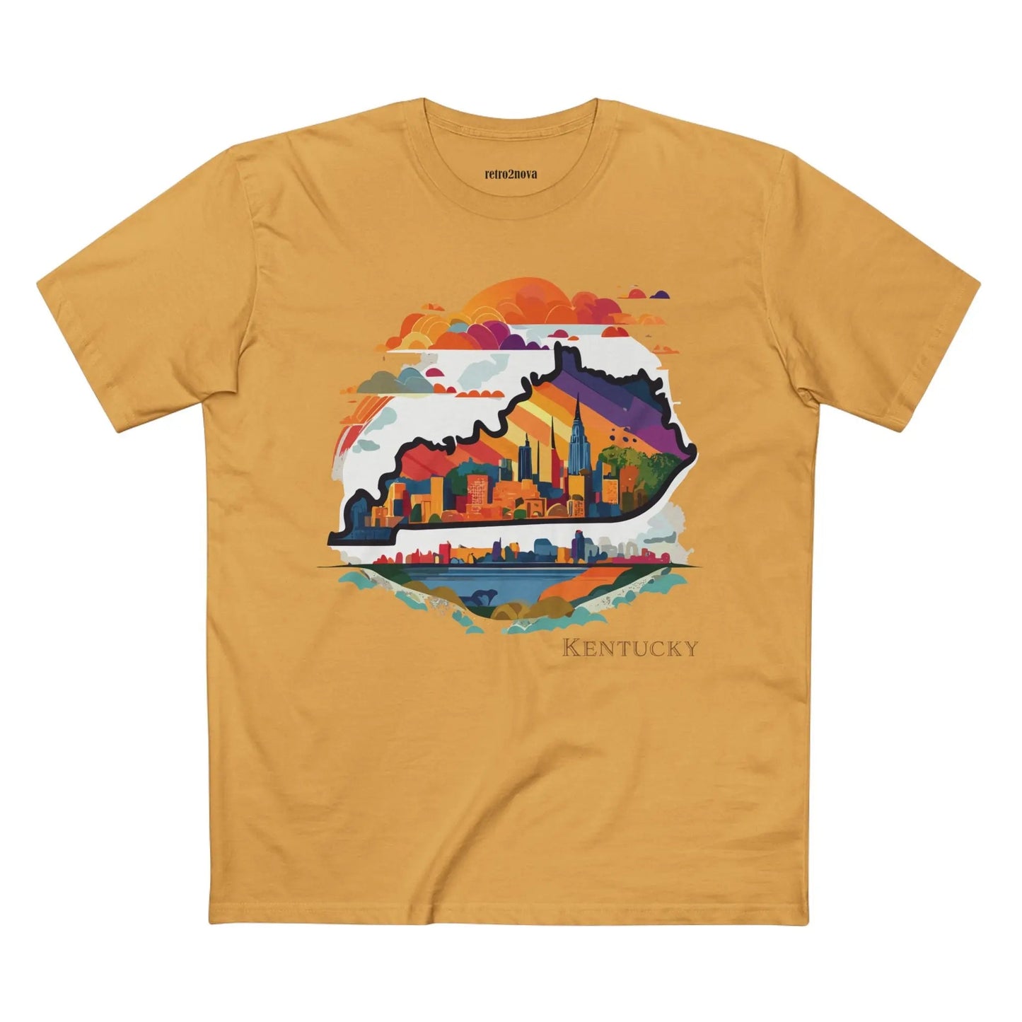 Kentucky State Shirt Unisex Premium Cotton Tee With Original Art By Retro2Nova Art Collection