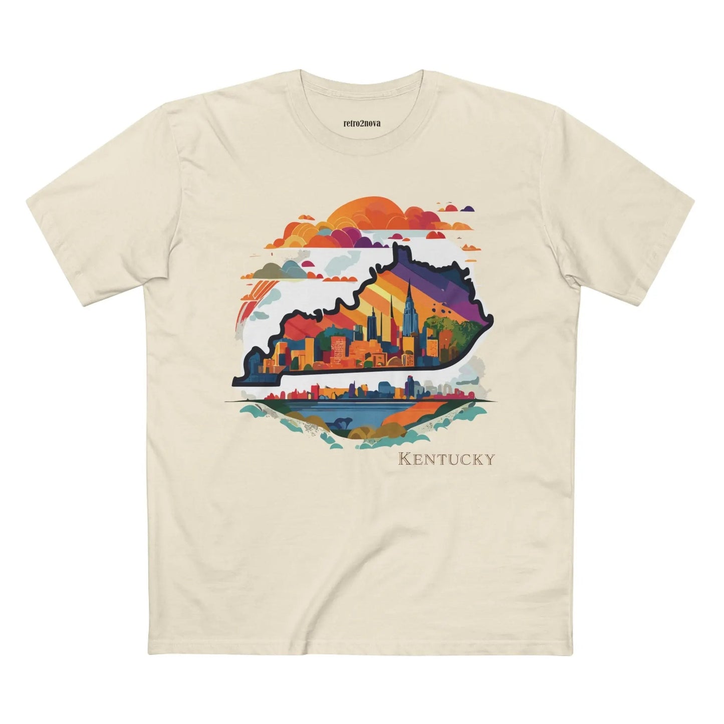 Kentucky State Shirt Unisex Premium Cotton Tee With Original Art By Retro2Nova Art Collection