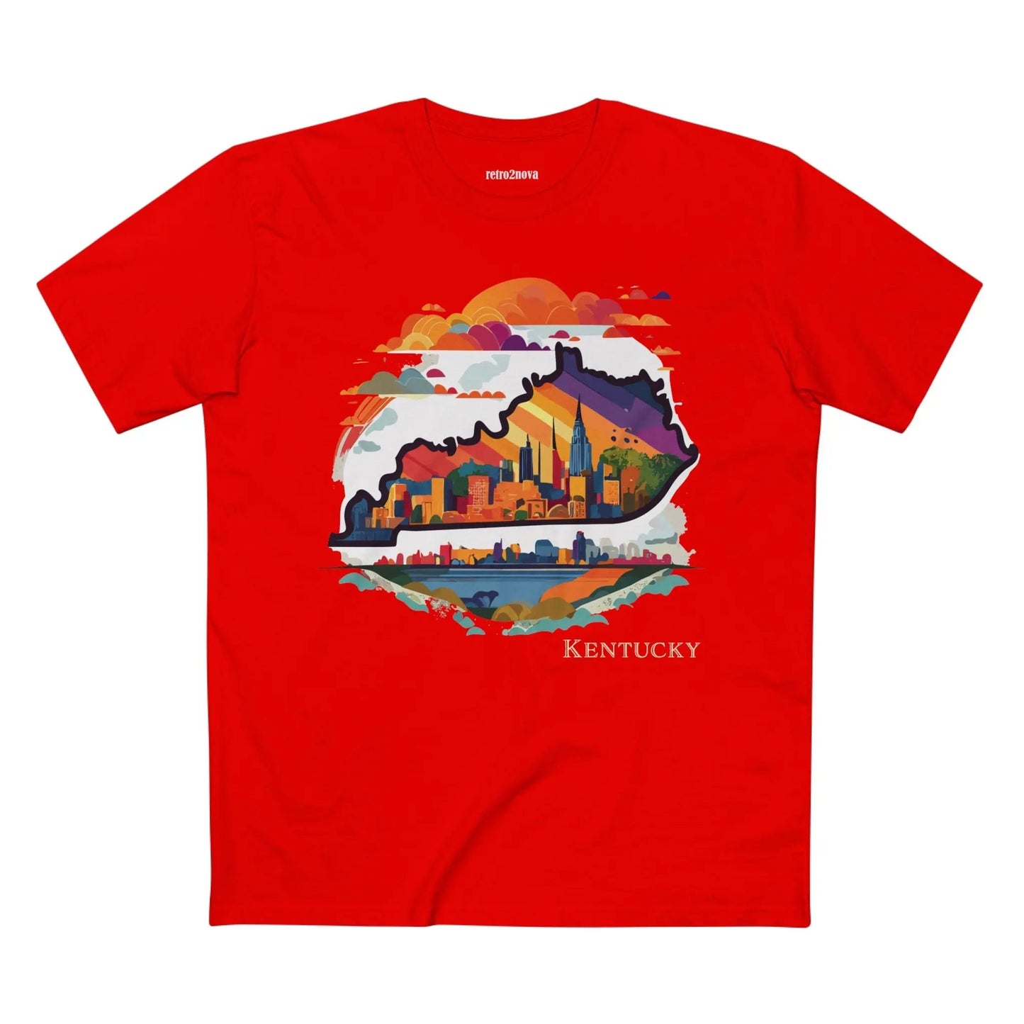 Kentucky State Shirt Unisex Premium Cotton Tee With Original Art By Retro2Nova Art Collection