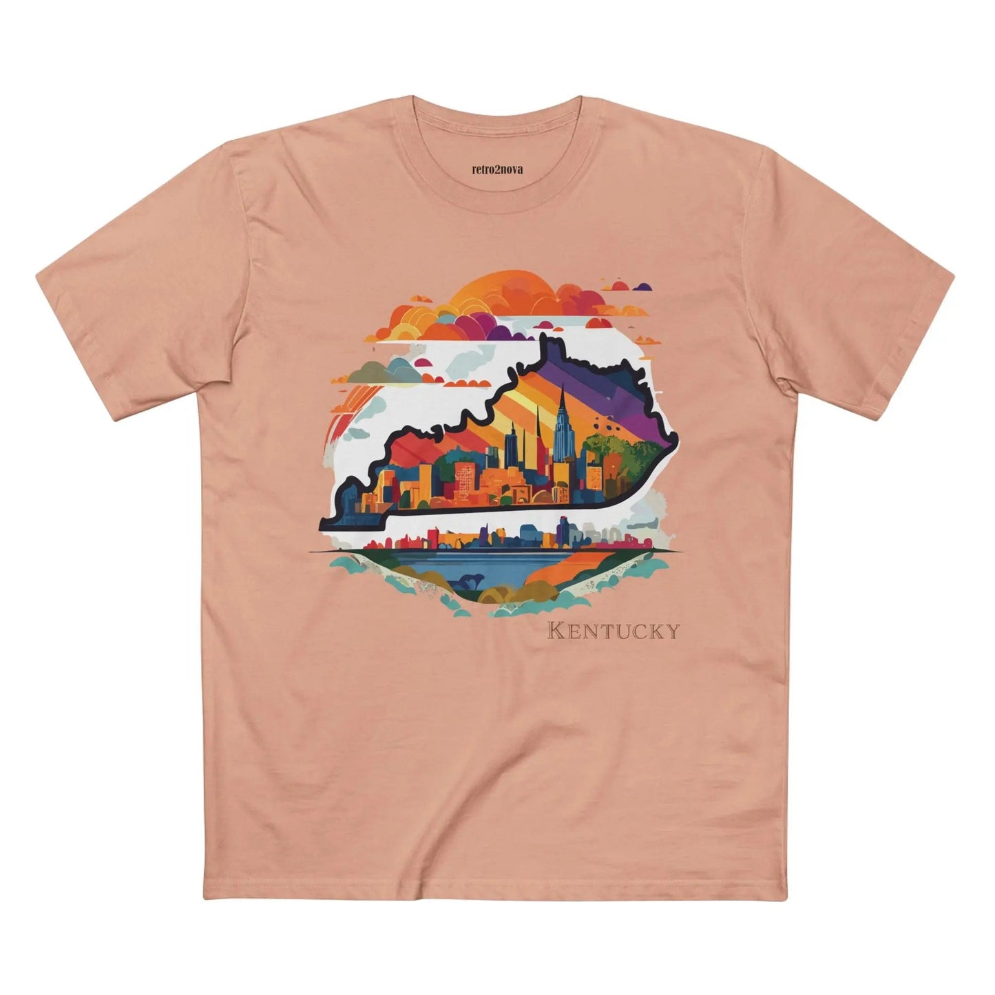 Kentucky State Shirt Unisex Premium Cotton Tee With Original Art By Retro2Nova Art Collection