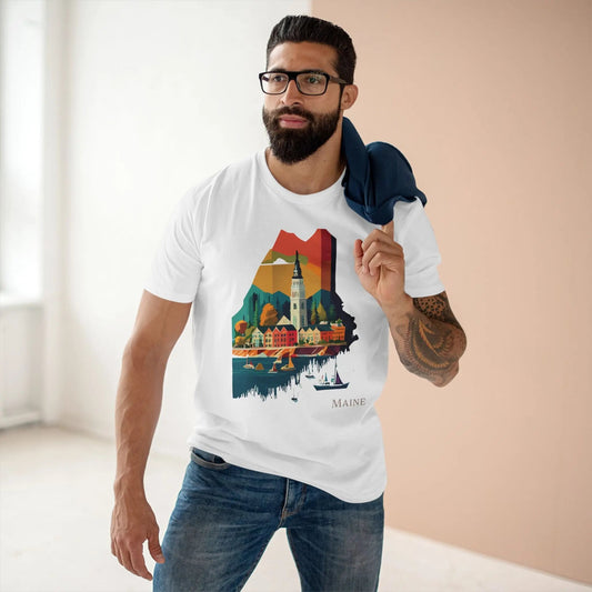 Maine State Graphic Unisex 100 Cotton Tee 55