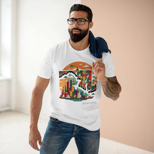 Maryland State Graphic Unisex 100 Cotton Tee 60