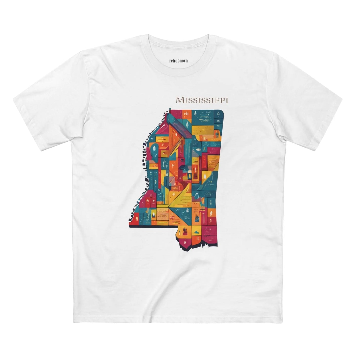 Mississippi State Shirt Unisex Premium Cotton Tee With Original Art Design Retro2Nova