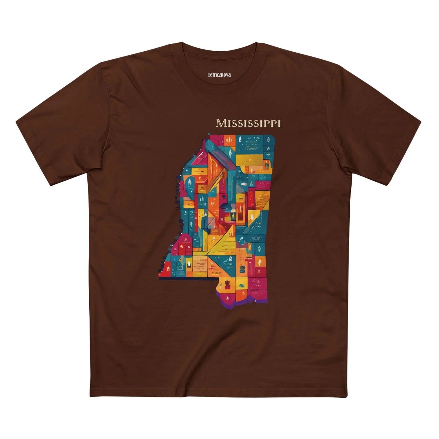 Mississippi State Shirt Unisex Premium Cotton Tee With Original Art Design Retro2Nova