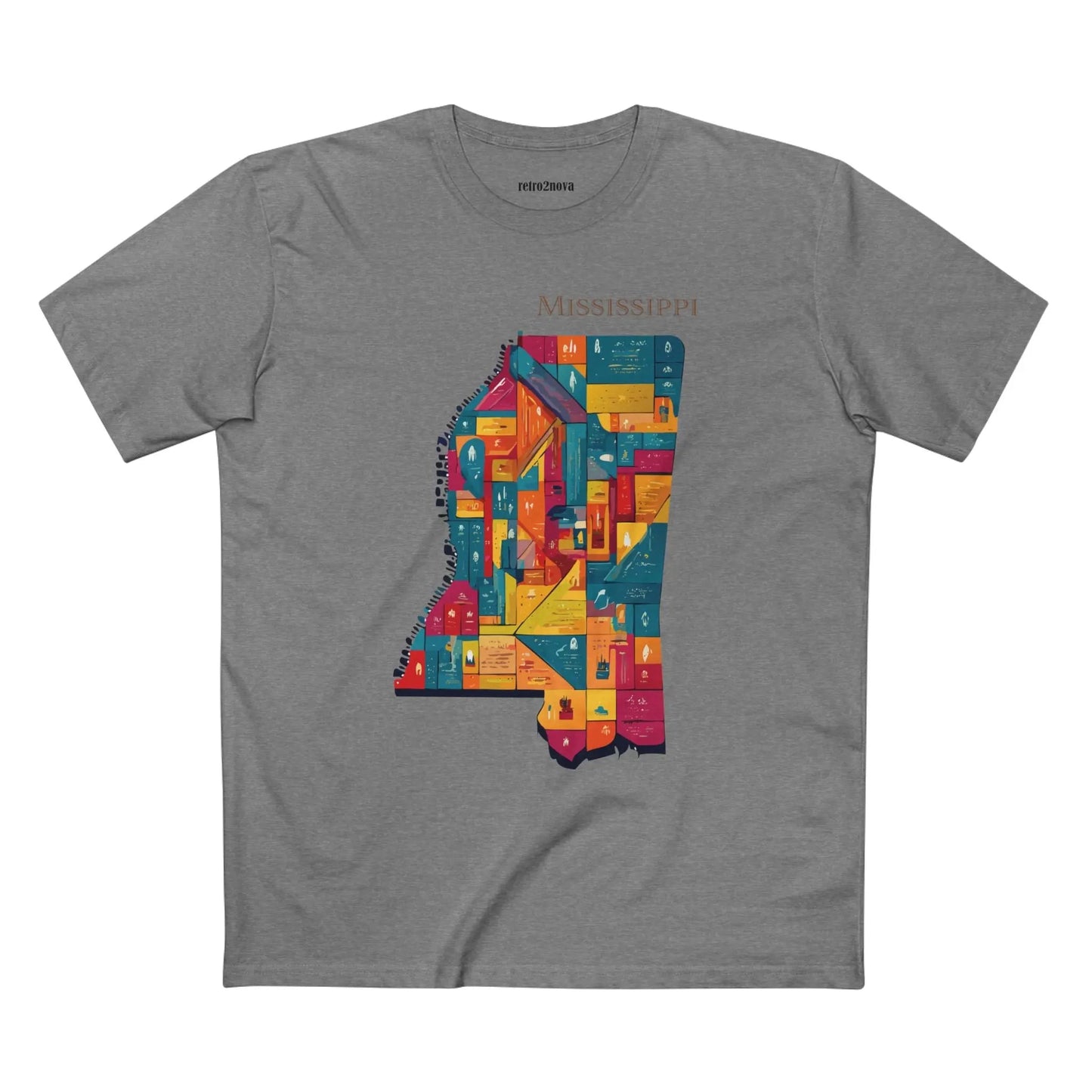 Mississippi State Shirt Unisex Premium Cotton Tee With Original Art Design Retro2Nova