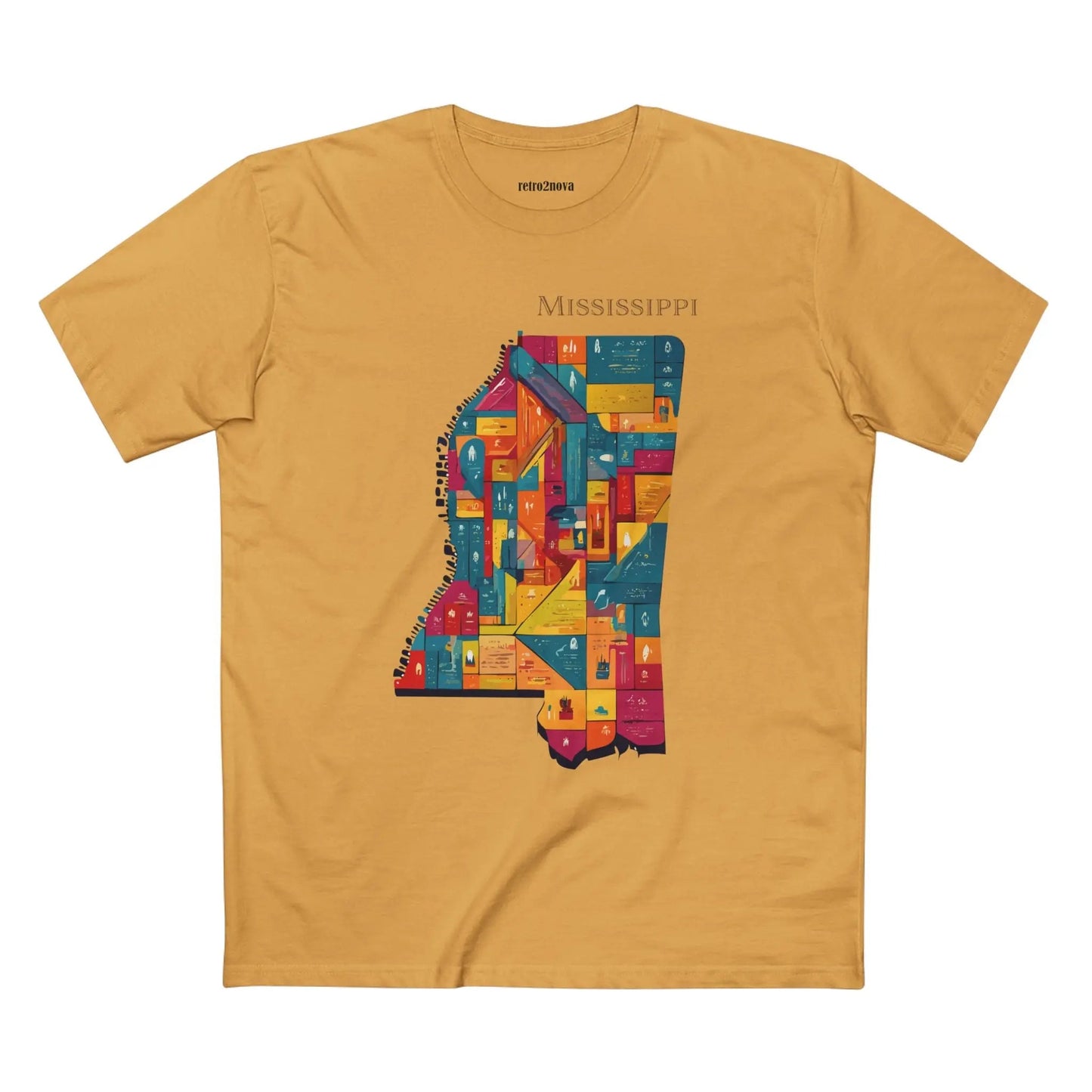 Mississippi State Shirt Unisex Premium Cotton Tee With Original Art Design Retro2Nova