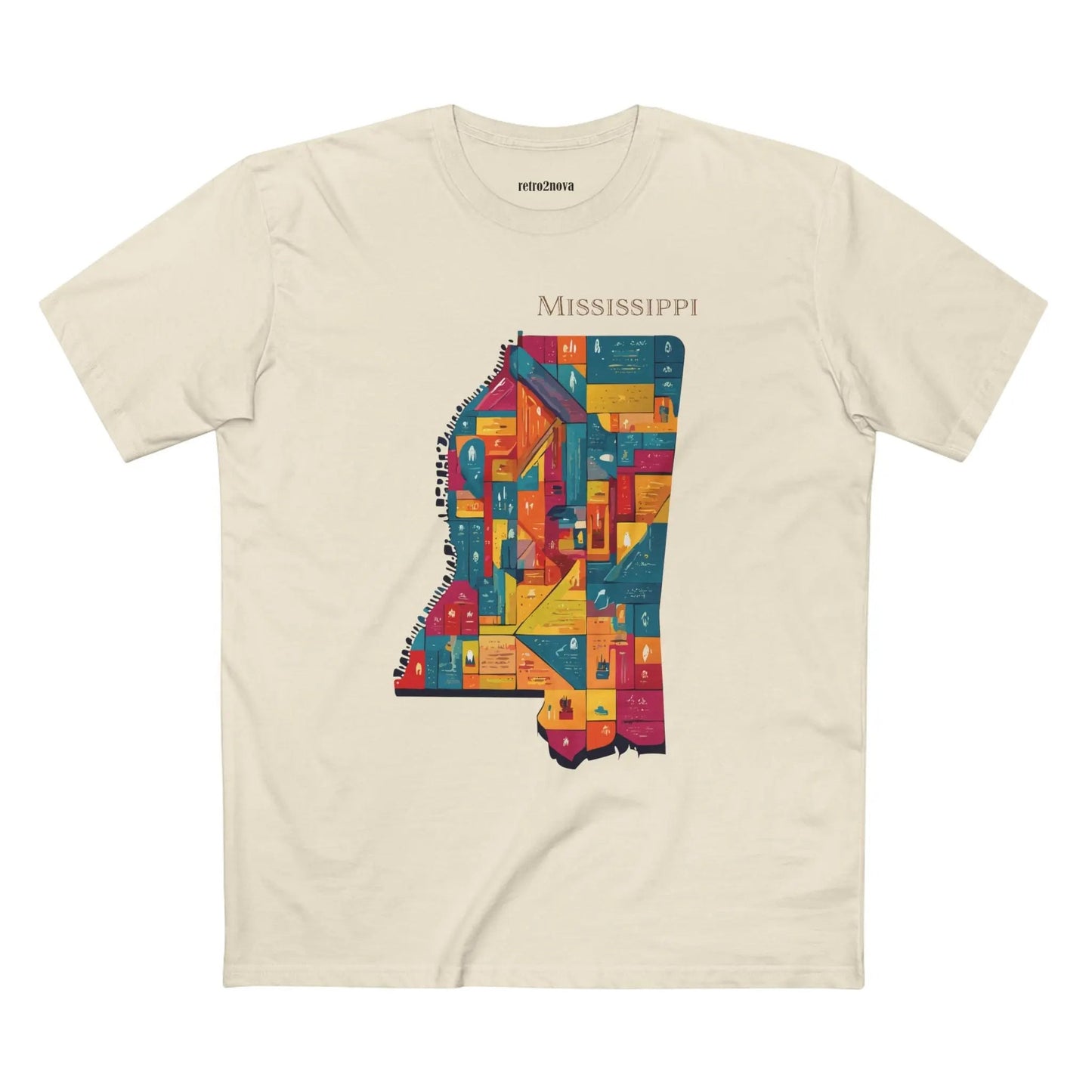 Mississippi State Shirt Unisex Premium Cotton Tee With Original Art Design Retro2Nova