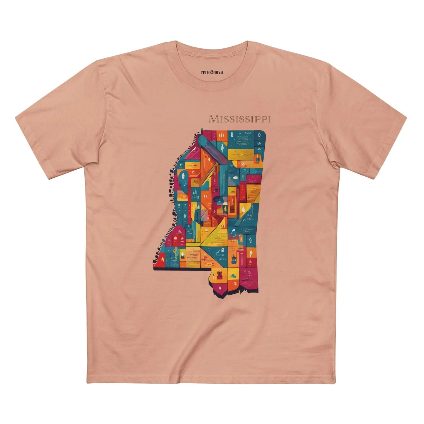 Mississippi State Shirt Unisex Premium Cotton Tee With Original Art Design Retro2Nova