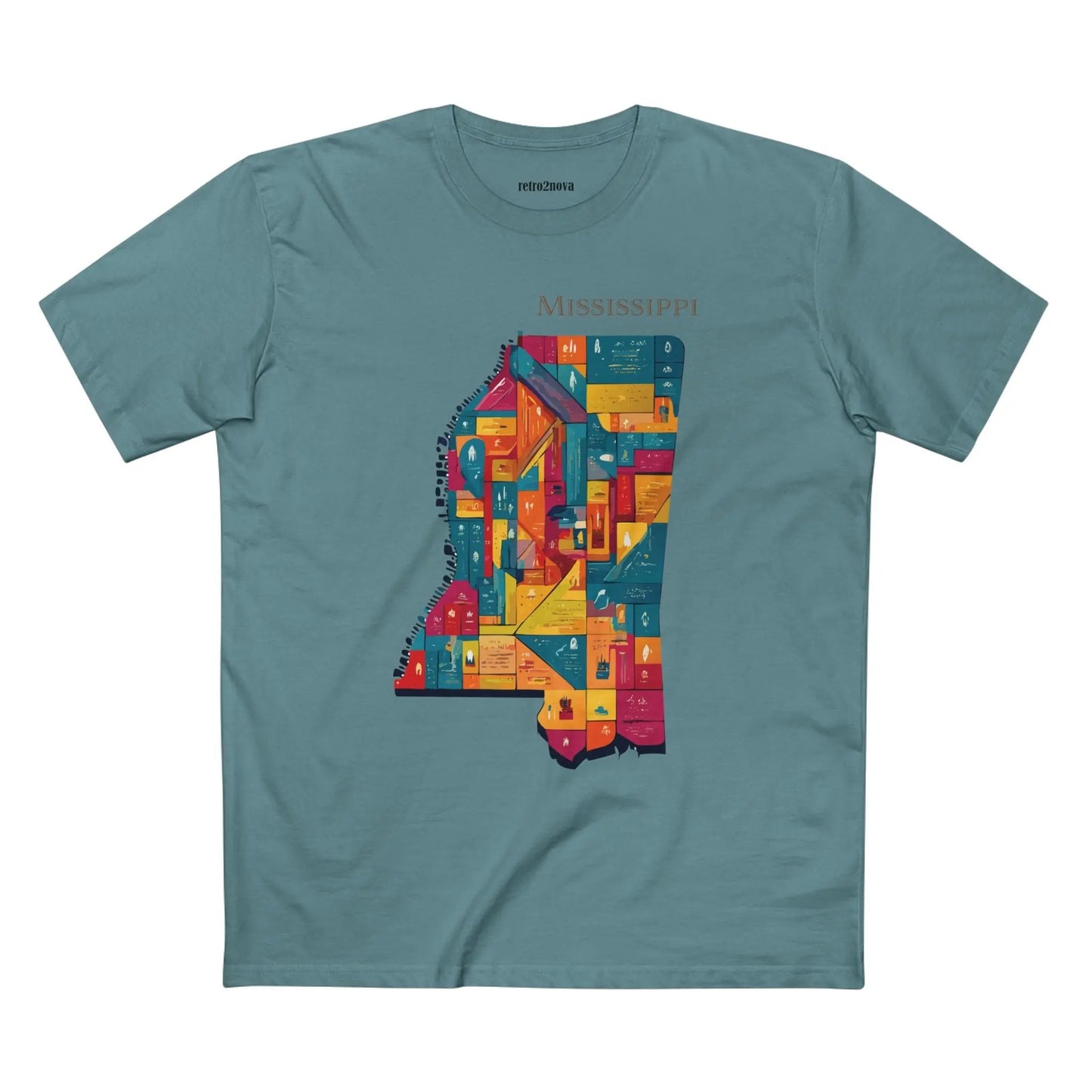 Mississippi State Shirt Unisex Premium Cotton Tee With Original Art Design Retro2Nova