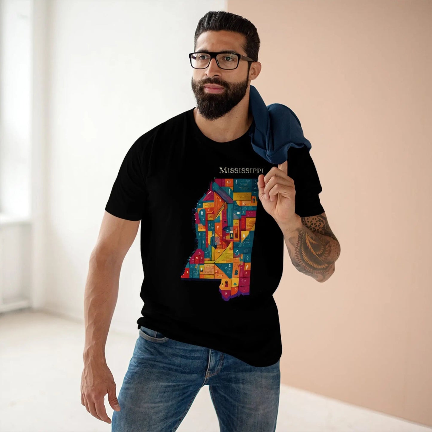 Mississippi State Shirt Unisex Premium Cotton Tee With Original Art Design Retro2Nova