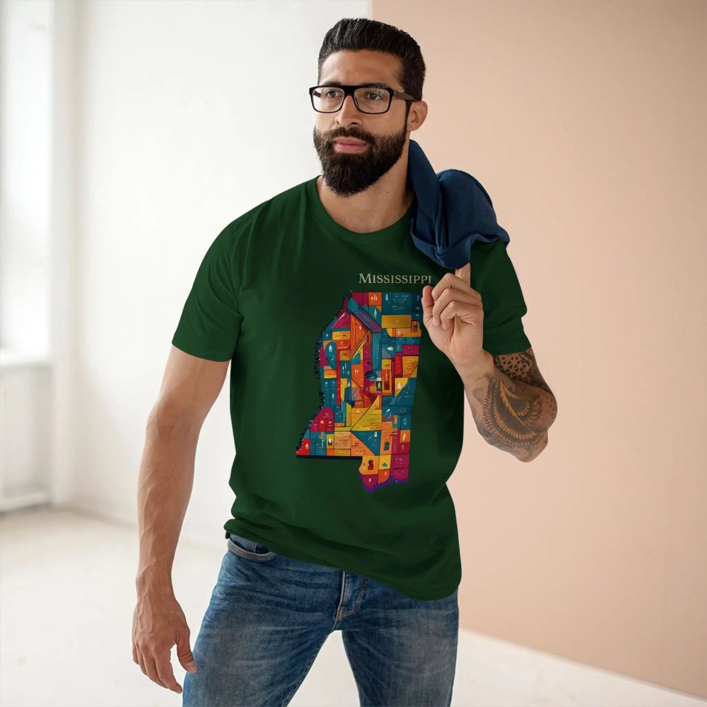 Mississippi State Shirt Unisex Premium Cotton Tee With Original Art Design Retro2Nova