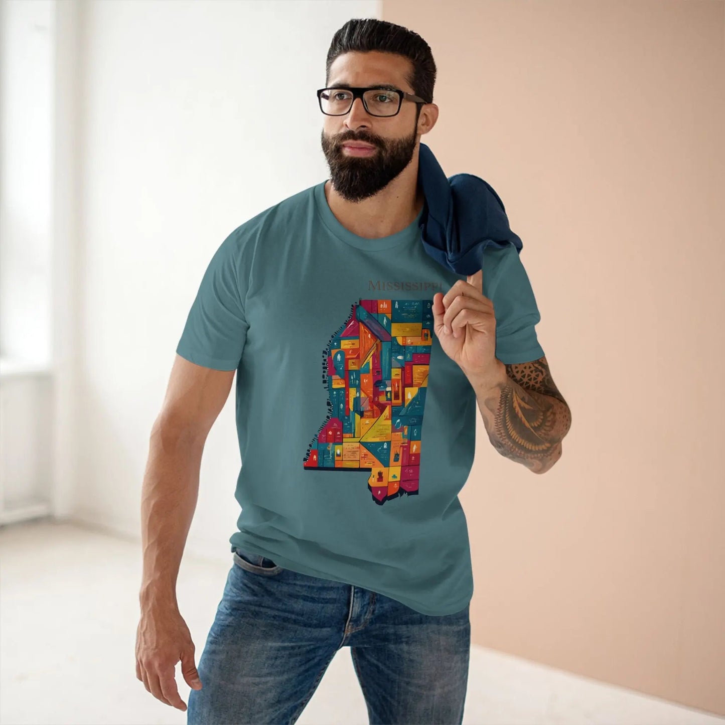 Mississippi State Shirt Unisex Premium Cotton Tee With Original Art Design Retro2Nova