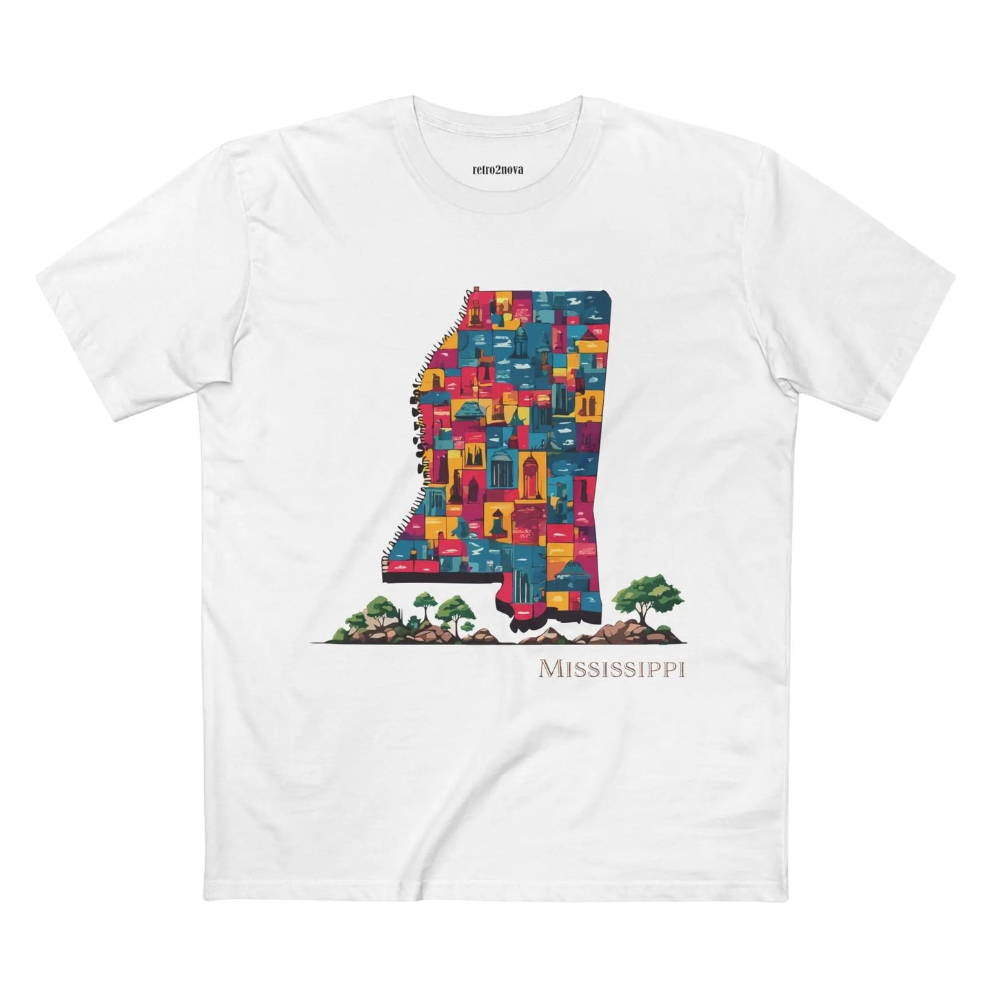 Mississippi State Shirt Unisex Premium Cotton Tee With Original Art By Retro2Nova