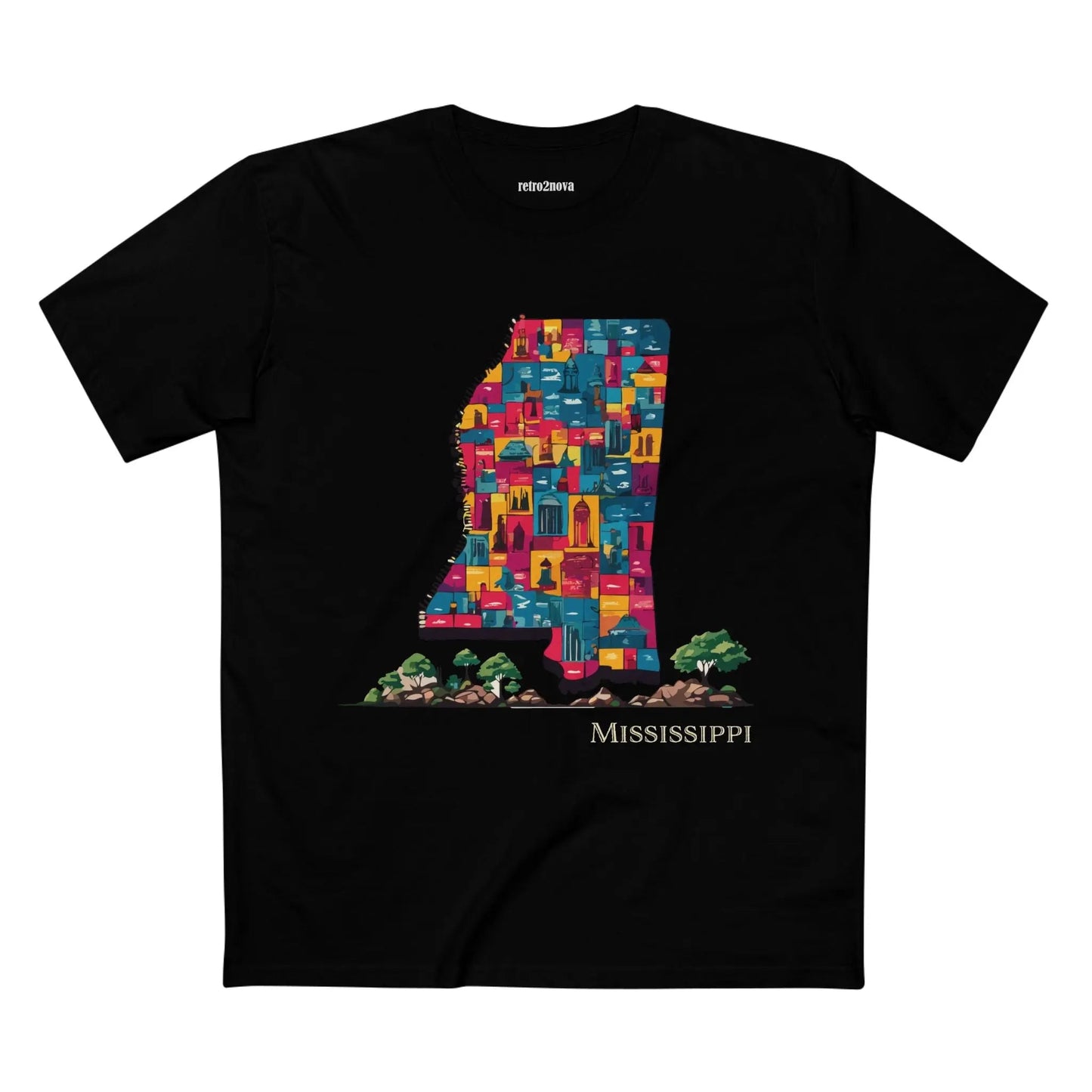 Mississippi State Shirt Unisex Premium Cotton Tee With Original Art By Retro2Nova
