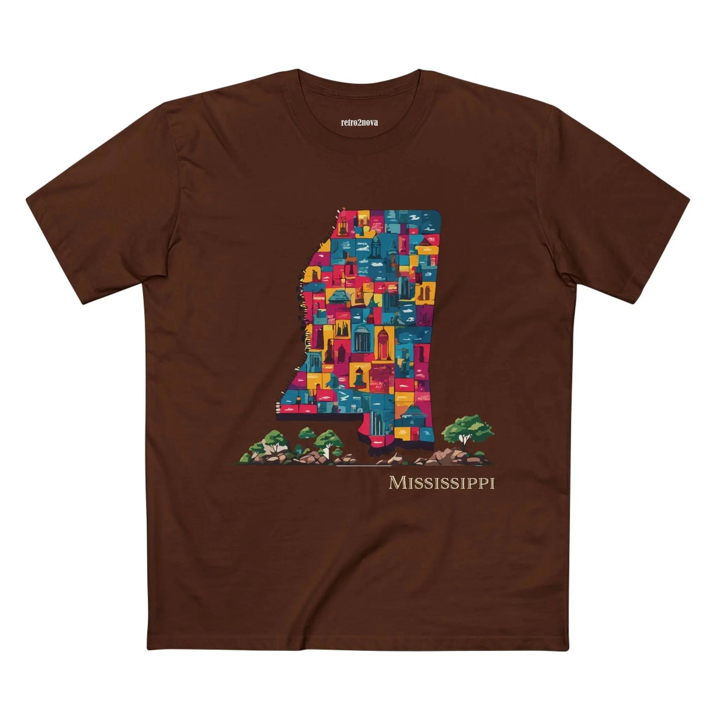 Mississippi State Shirt Unisex Premium Cotton Tee With Original Art By Retro2Nova