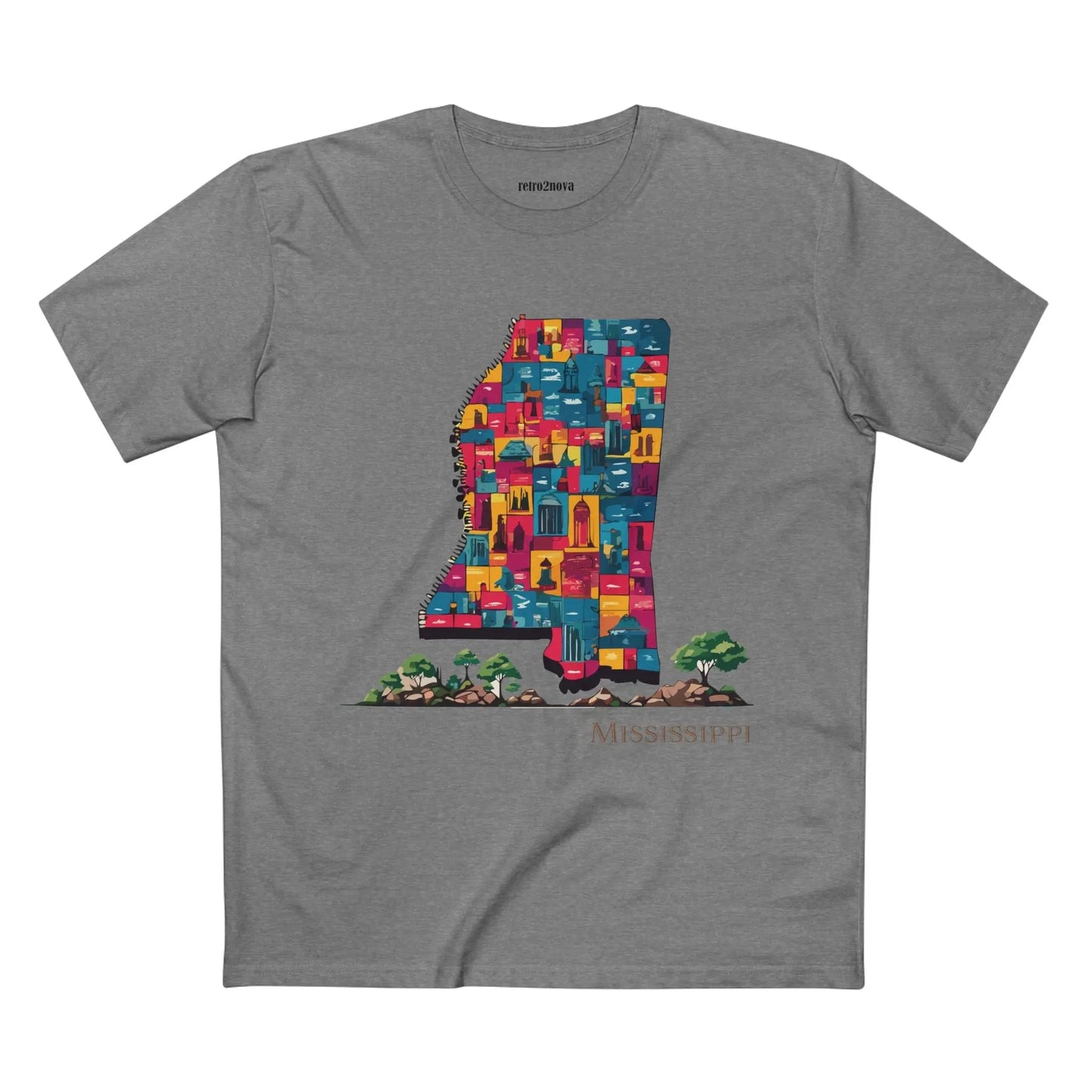Mississippi State Shirt Unisex Premium Cotton Tee With Original Art By Retro2Nova