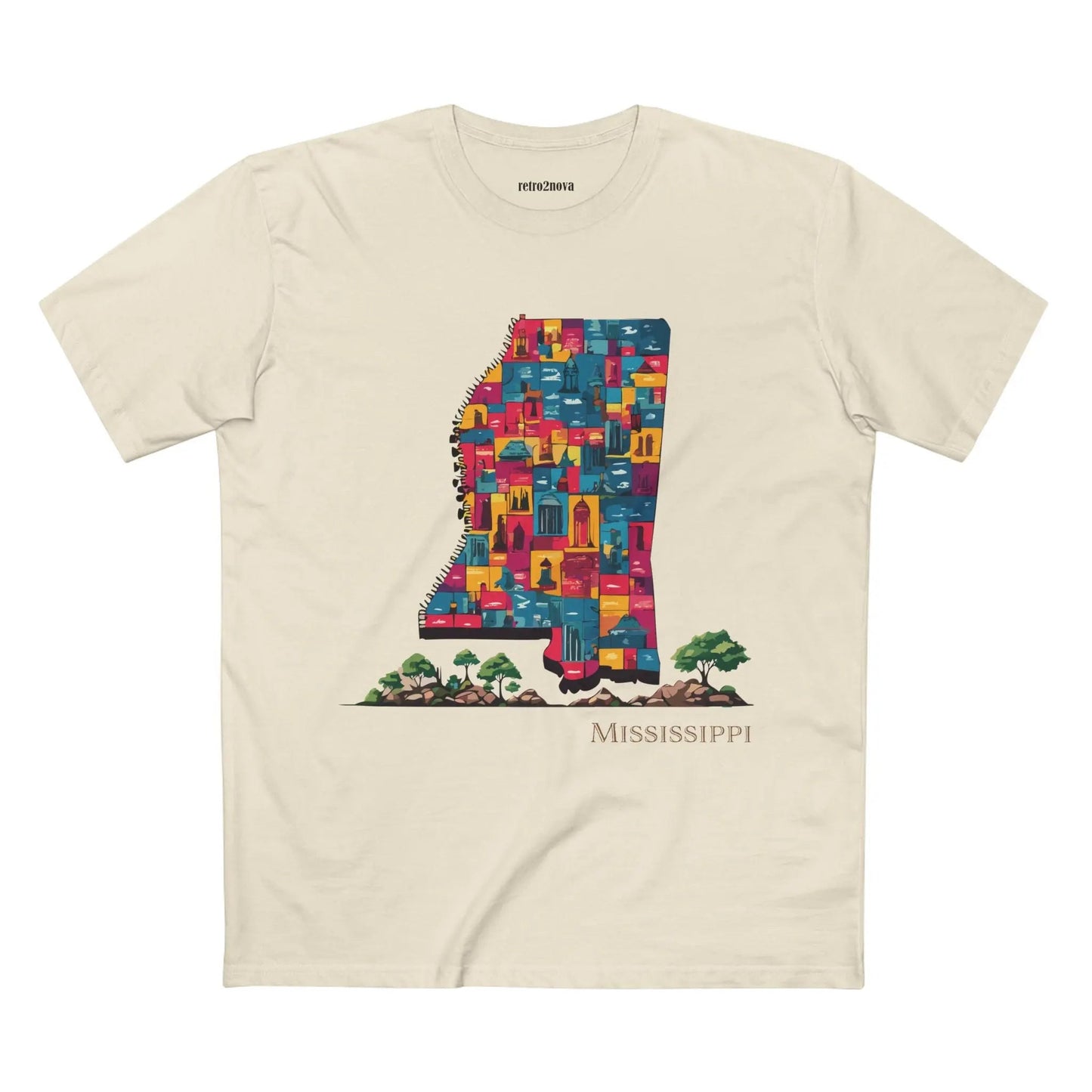 Mississippi State Shirt Unisex Premium Cotton Tee With Original Art By Retro2Nova