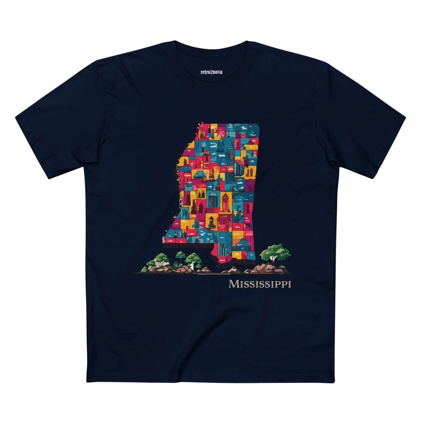 Mississippi State Shirt Unisex Premium Cotton Tee With Original Art By Retro2Nova
