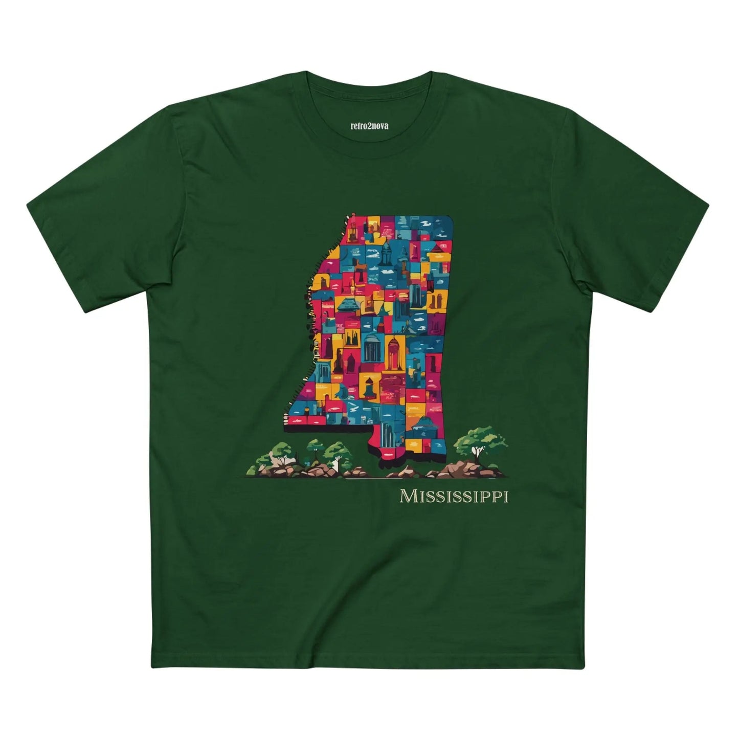 Mississippi State Shirt Unisex Premium Cotton Tee With Original Art By Retro2Nova