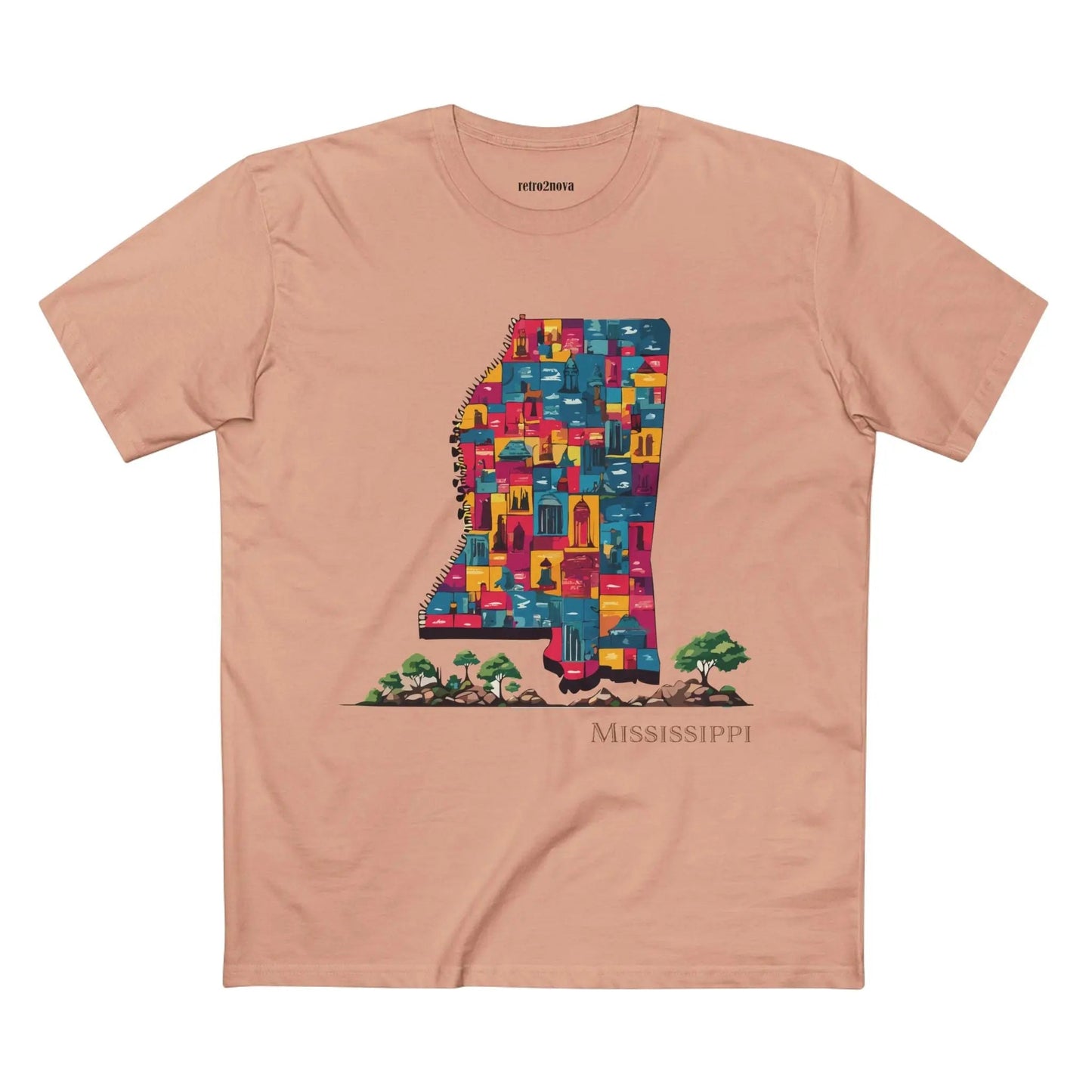Mississippi State Shirt Unisex Premium Cotton Tee With Original Art By Retro2Nova