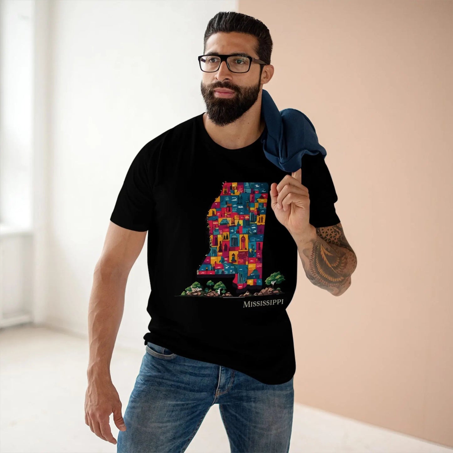 Mississippi State Shirt Unisex Premium Cotton Tee With Original Art By Retro2Nova