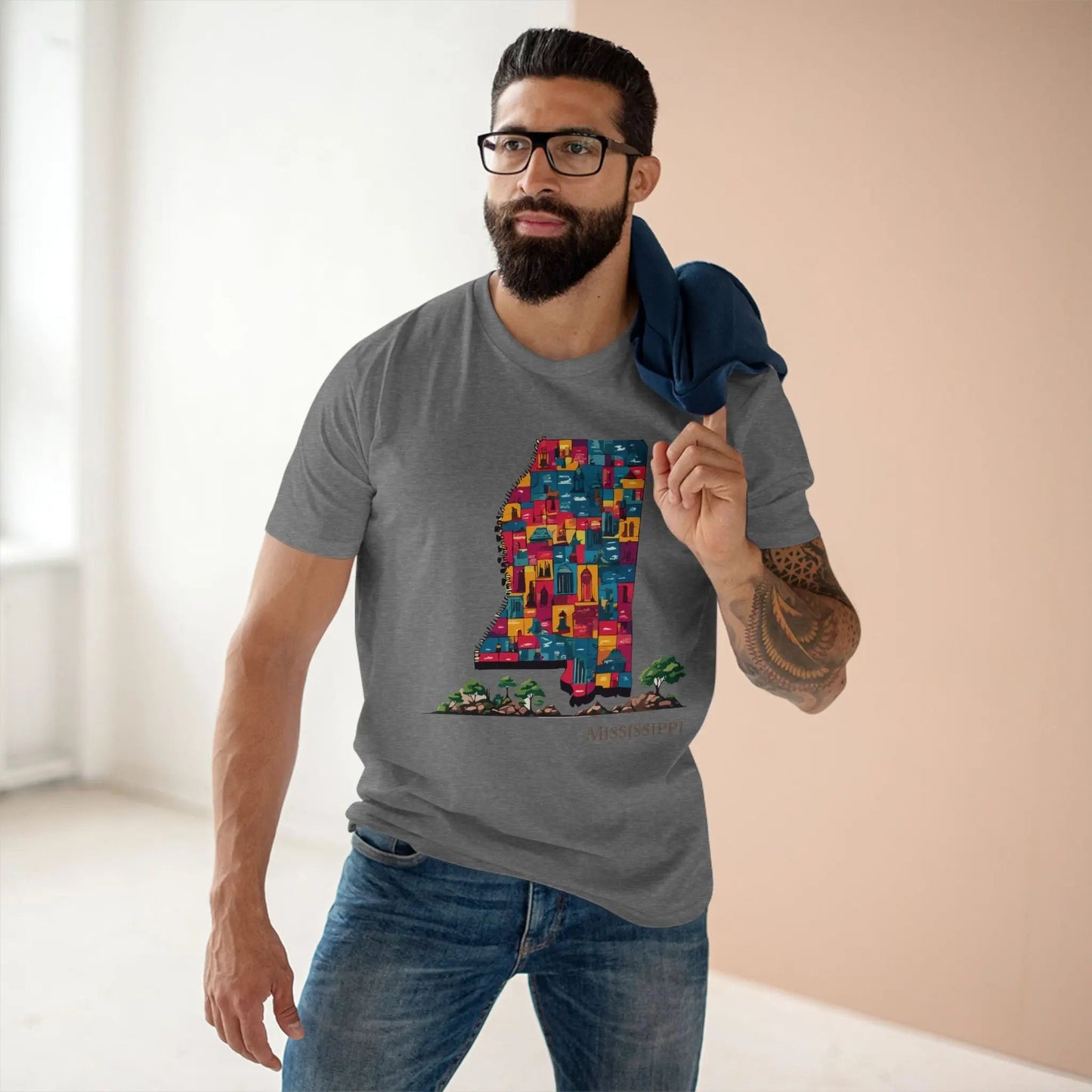 Mississippi State Shirt Unisex Premium Cotton Tee With Original Art By Retro2Nova