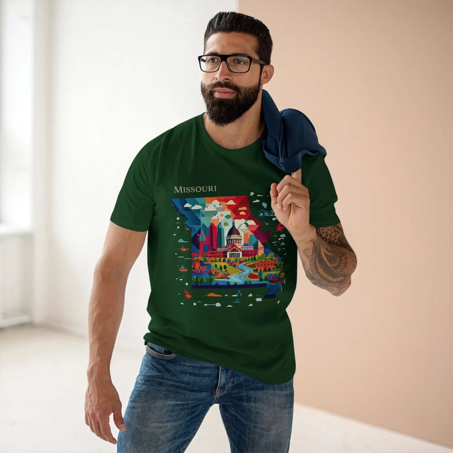 Missouri State Shirt Unisex Premium Cotton Tee With Original Retro Art Design From Retro2Nova