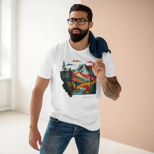 Montana State Graphic Unisex 100 Cotton Tee 76