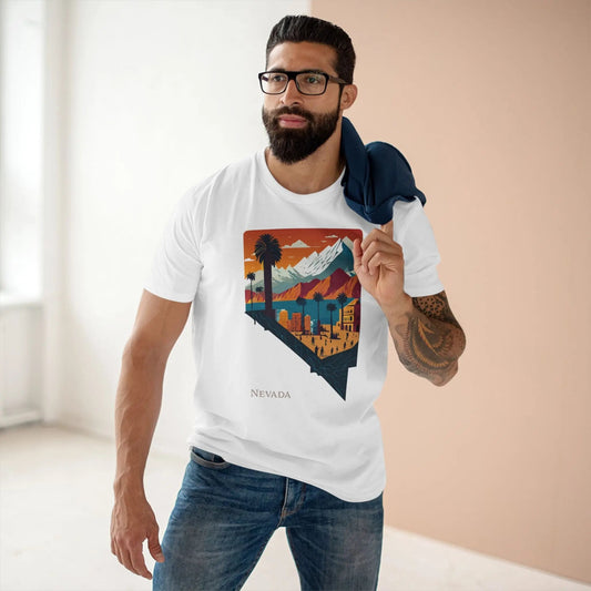 Nevada State Graphic Unisex 100 Cotton Tee 81