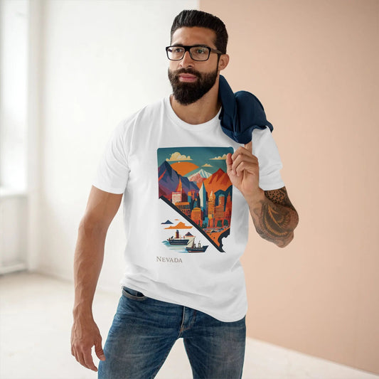 Nevada State Graphic Unisex 100 Cotton Tee 83