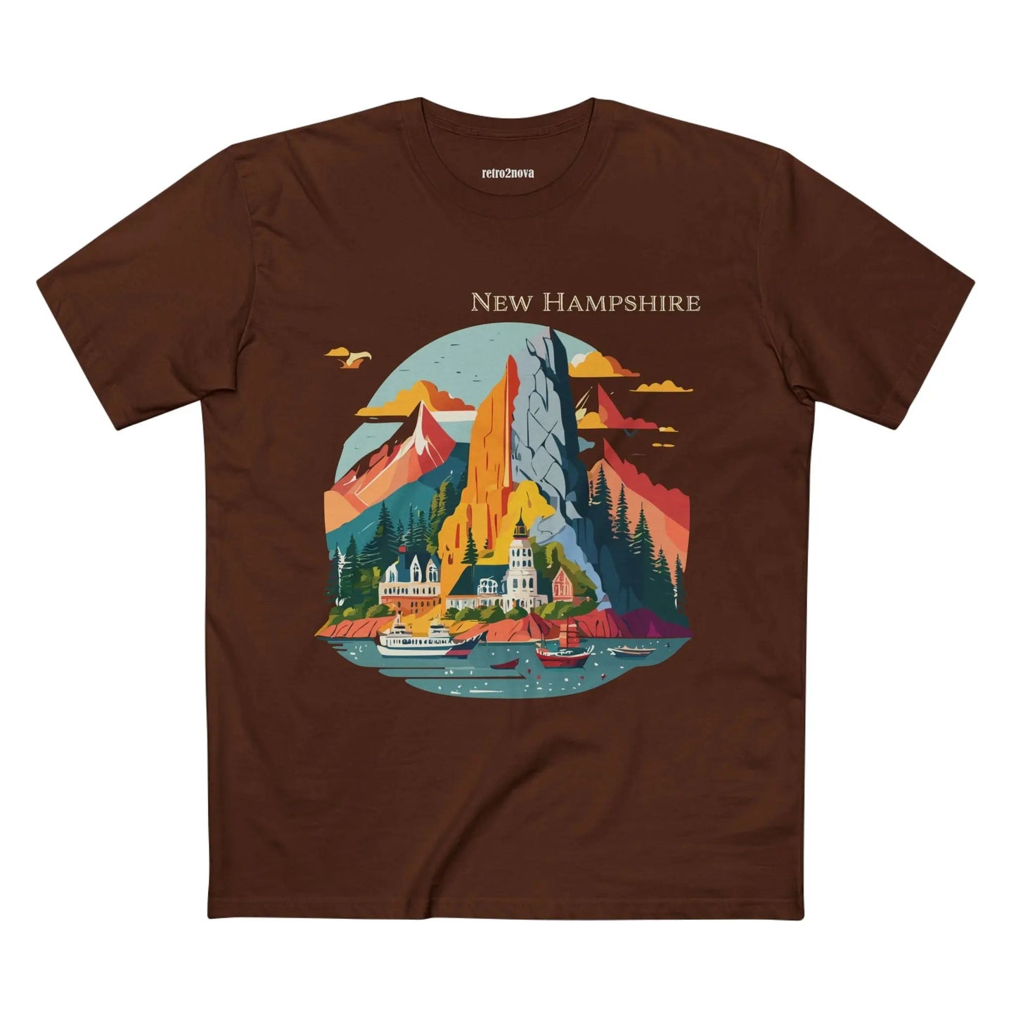 US State Shirt New Hampshire Tee Unisex Premium Cotton Original Art Design Exclusive Art Collection