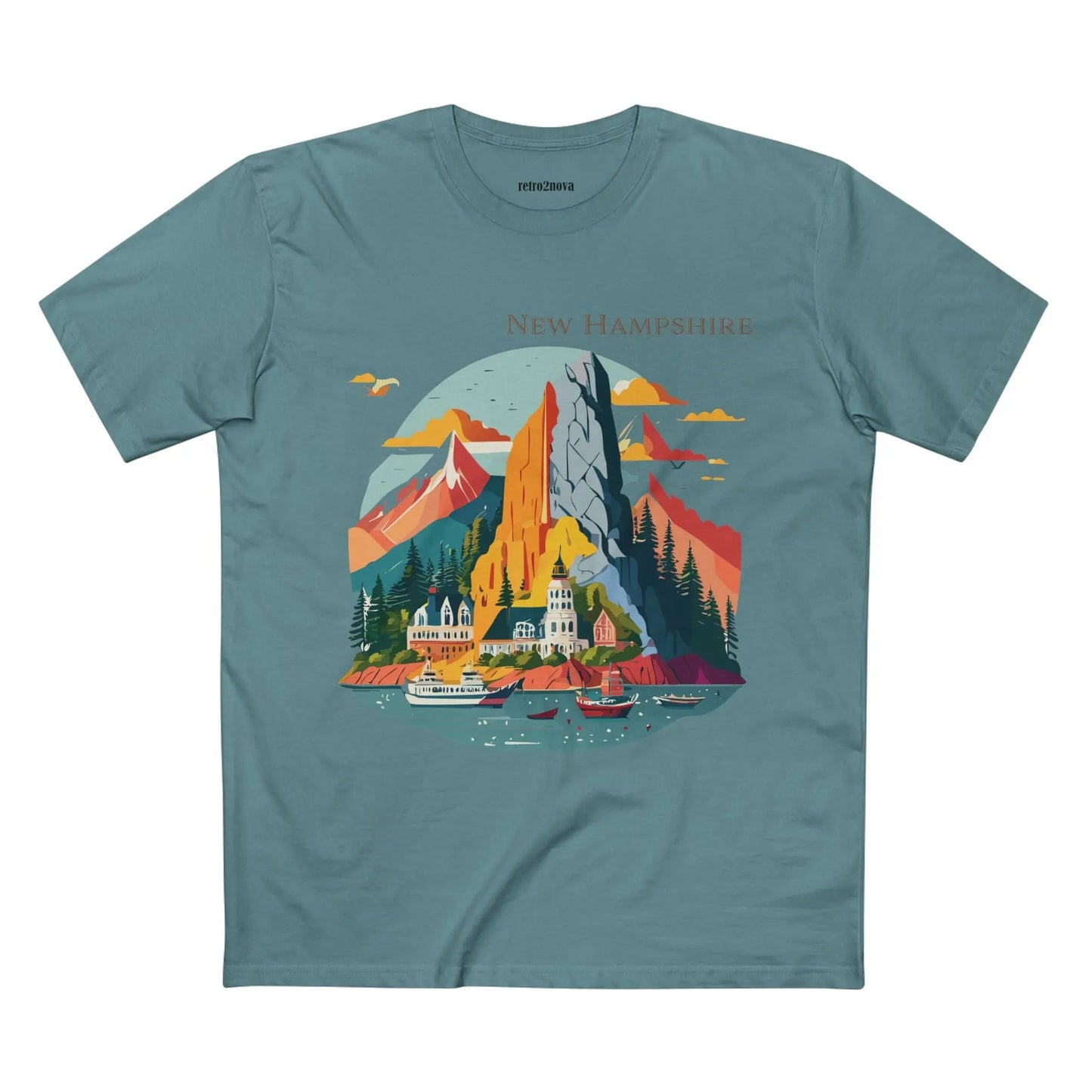 US State Shirt New Hampshire Tee Unisex Premium Cotton Original Art Design Exclusive Art Collection