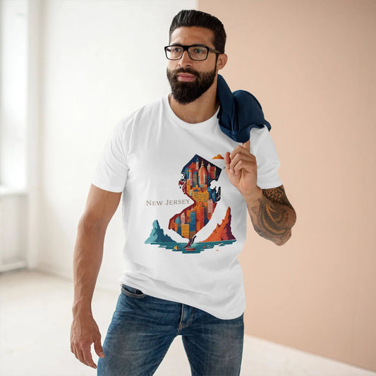 New Jersey State Graphic Unisex 100 Cotton Tee 88