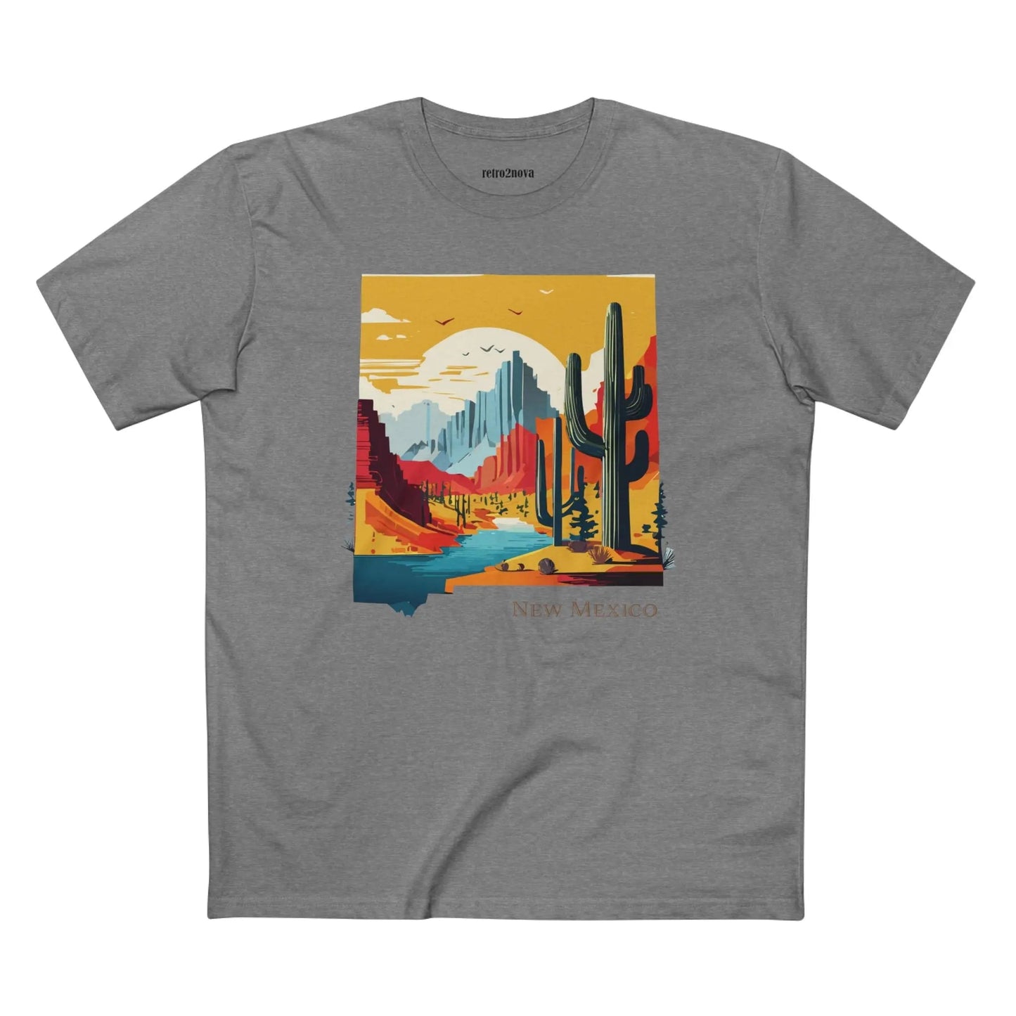 New Mexico State Shirt Unisex Premium Cotton Tee With Original Art Design By Retro2Nova