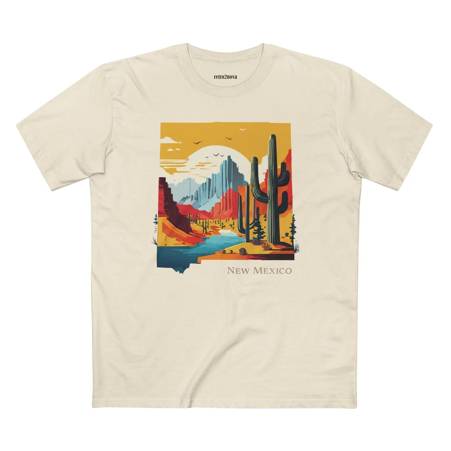 New Mexico State Shirt Unisex Premium Cotton Tee With Original Art Design By Retro2Nova