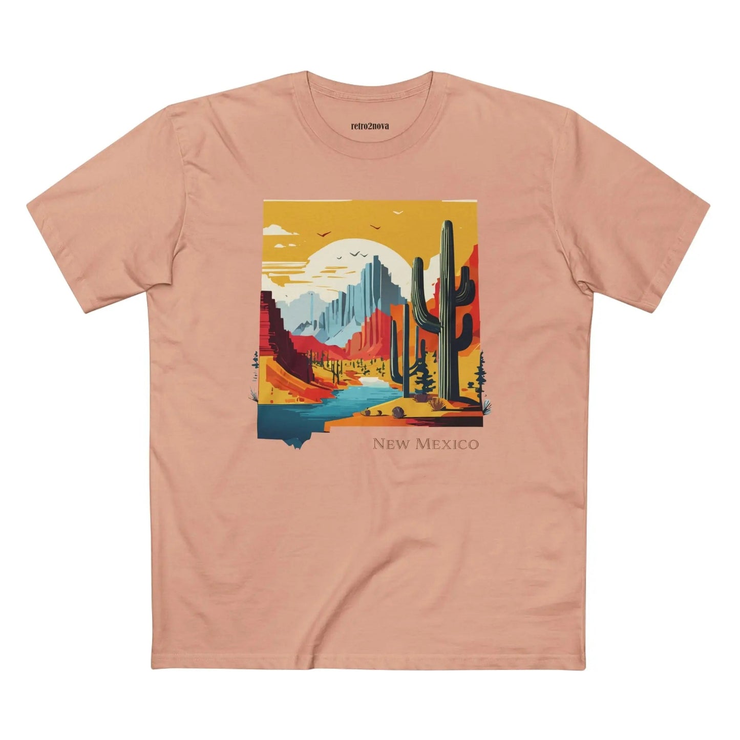 New Mexico State Shirt Unisex Premium Cotton Tee With Original Art Design By Retro2Nova