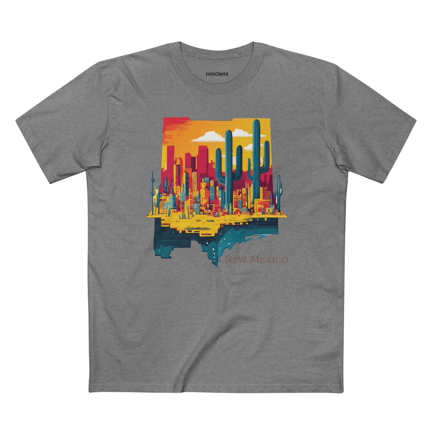 New Mexico State Shirt Unisex Premium Cotton Staple Tee With Original Art Design Retro2Nova