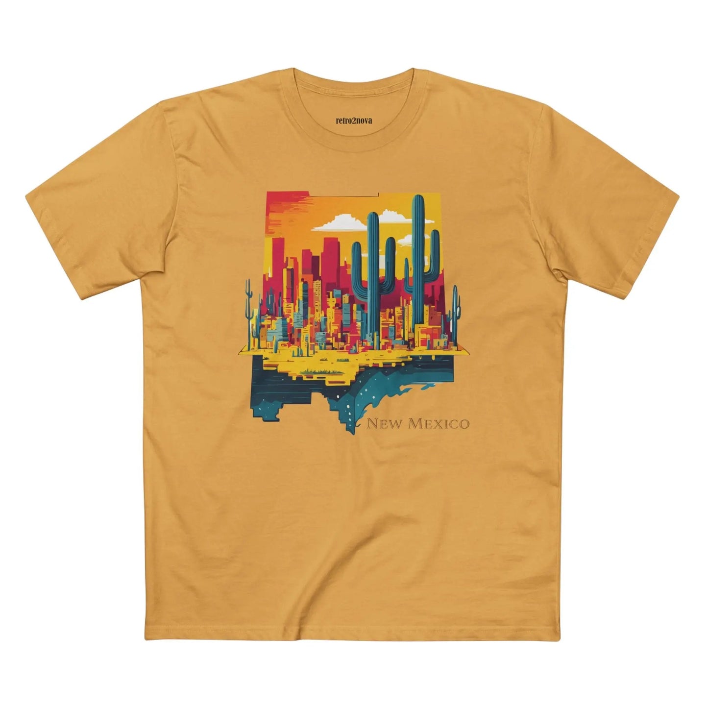 New Mexico State Shirt Unisex Premium Cotton Staple Tee With Original Art Design Retro2Nova