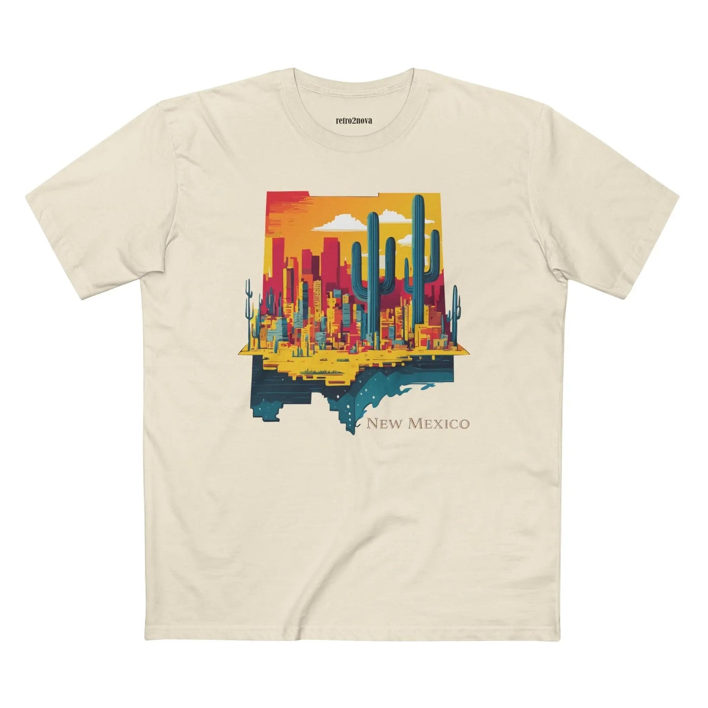 New Mexico State Shirt Unisex Premium Cotton Staple Tee With Original Art Design Retro2Nova