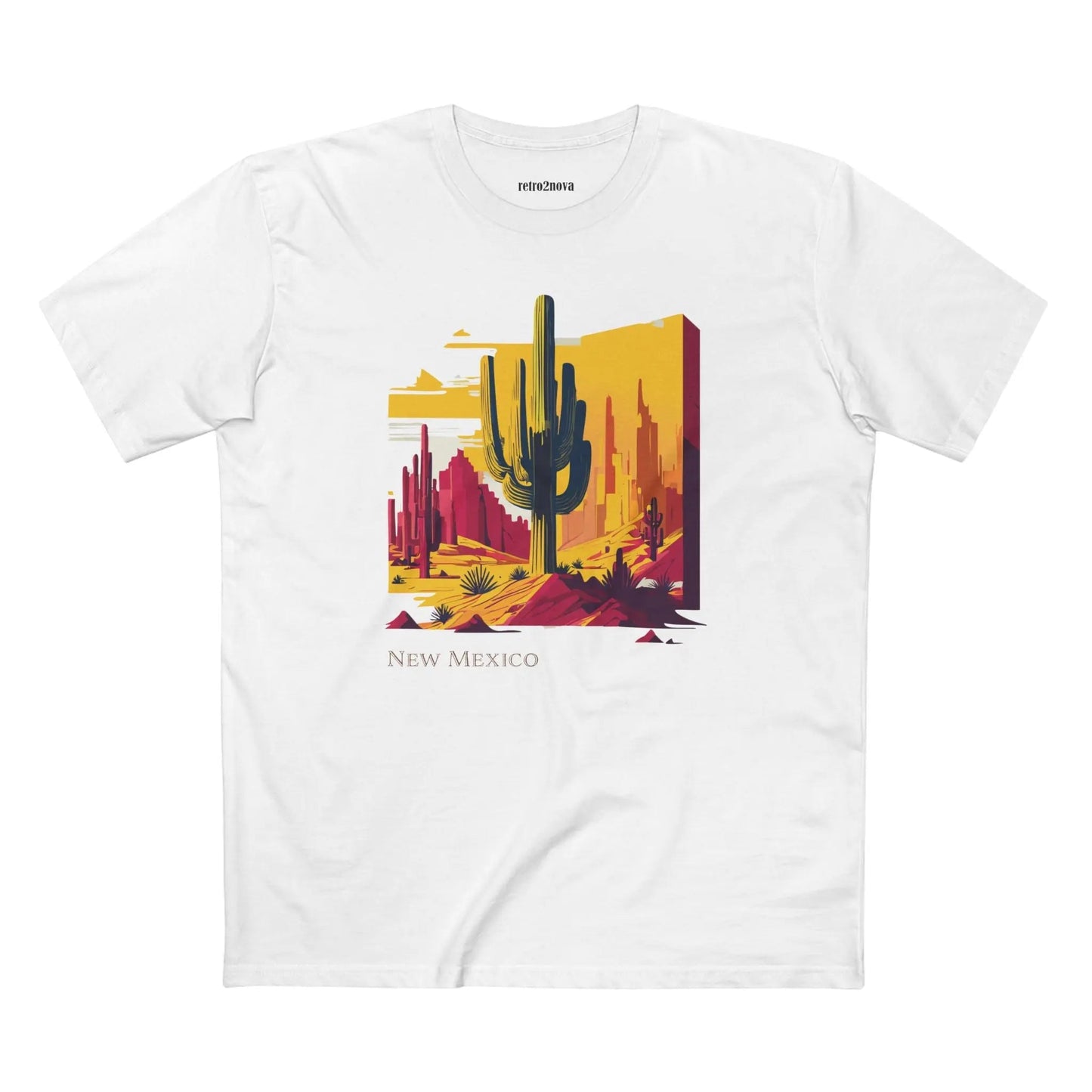 New Mexico Shirt Unisex Premium Cotton Tee Featuring Original Design From Retro2Nova Collection