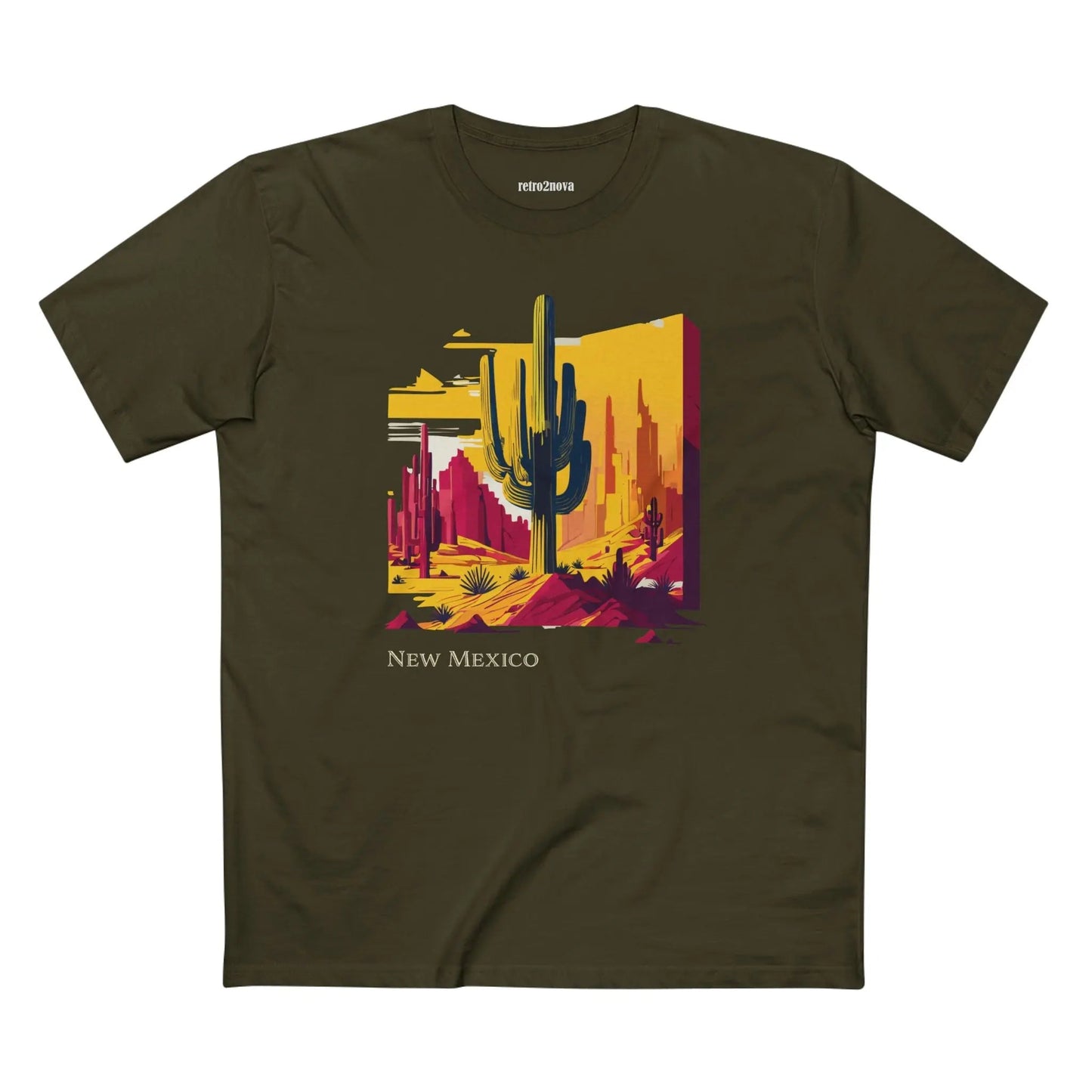 New Mexico Shirt Unisex Premium Cotton Tee Featuring Original Design From Retro2Nova Collection