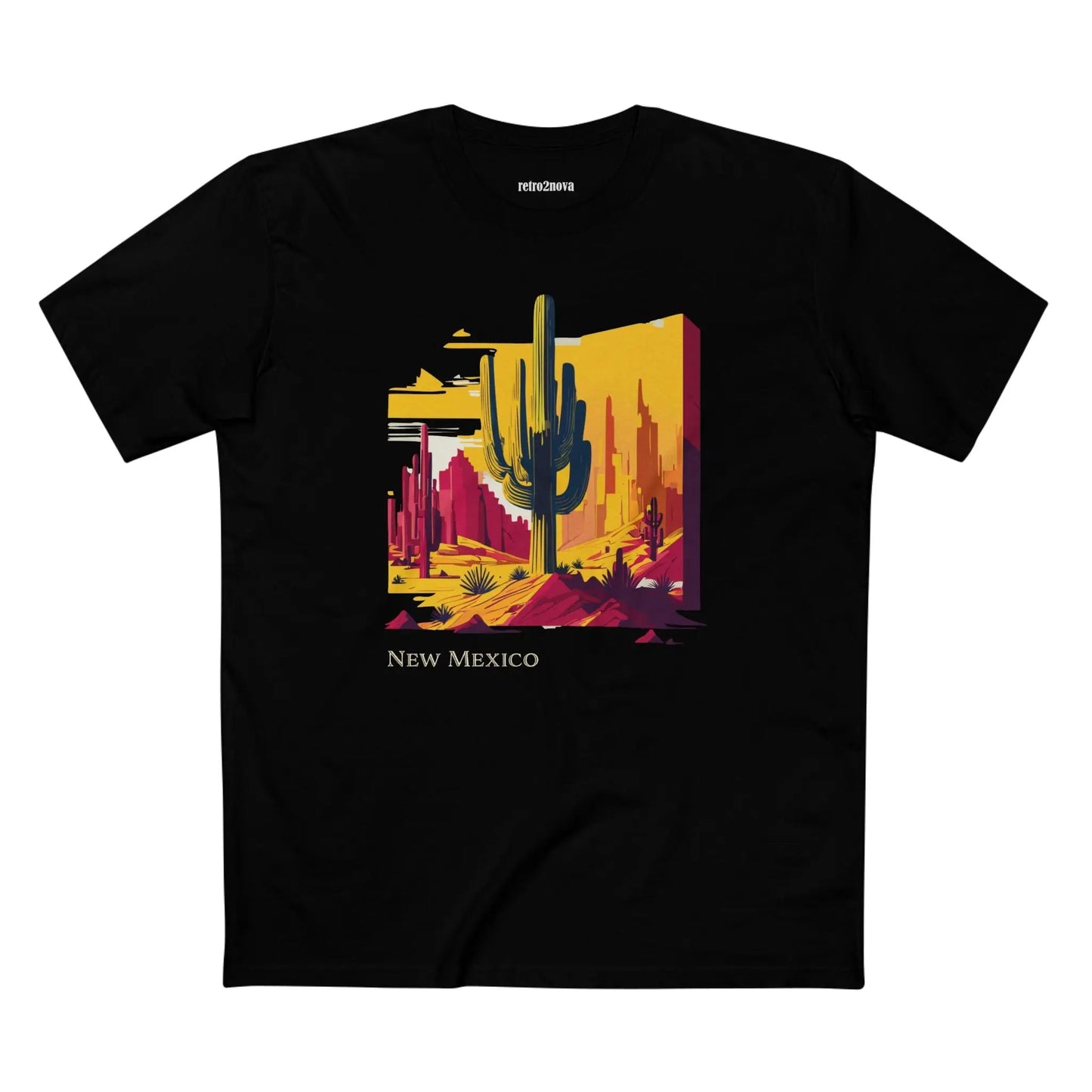 New Mexico Shirt Unisex Premium Cotton Tee Featuring Original Design From Retro2Nova Collection