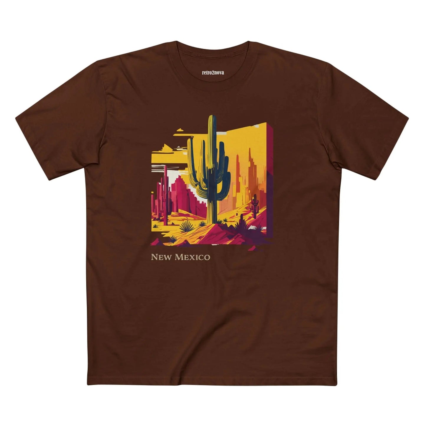 New Mexico Shirt Unisex Premium Cotton Tee Featuring Original Design From Retro2Nova Collection