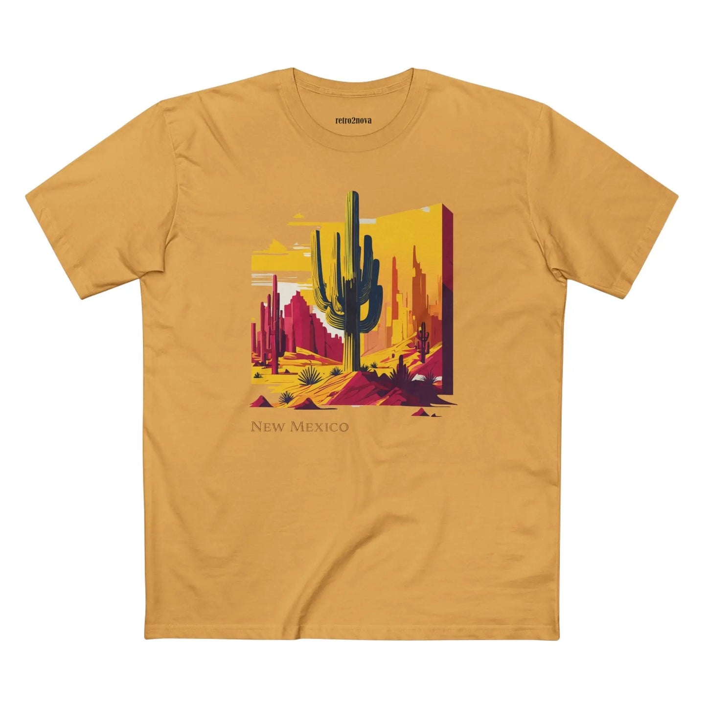 New Mexico Shirt Unisex Premium Cotton Tee Featuring Original Design From Retro2Nova Collection
