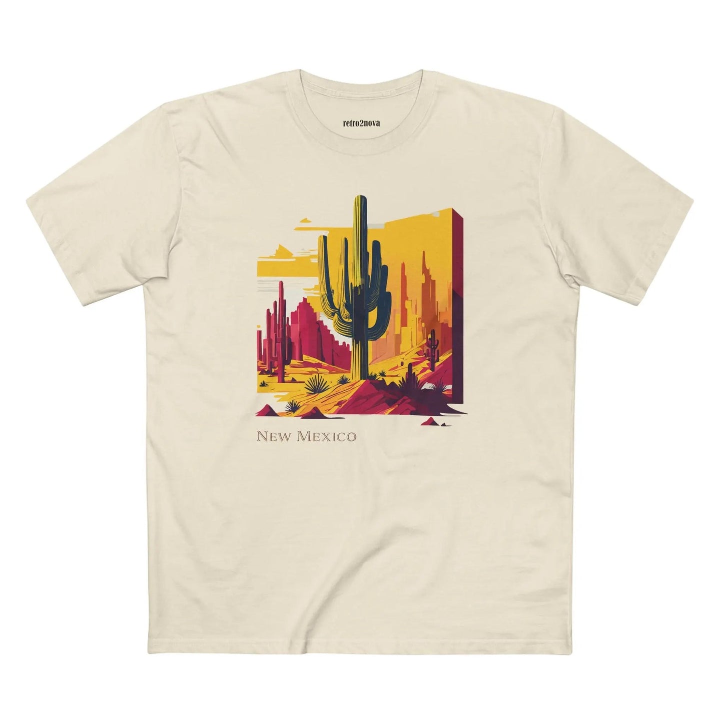 New Mexico Shirt Unisex Premium Cotton Tee Featuring Original Design From Retro2Nova Collection