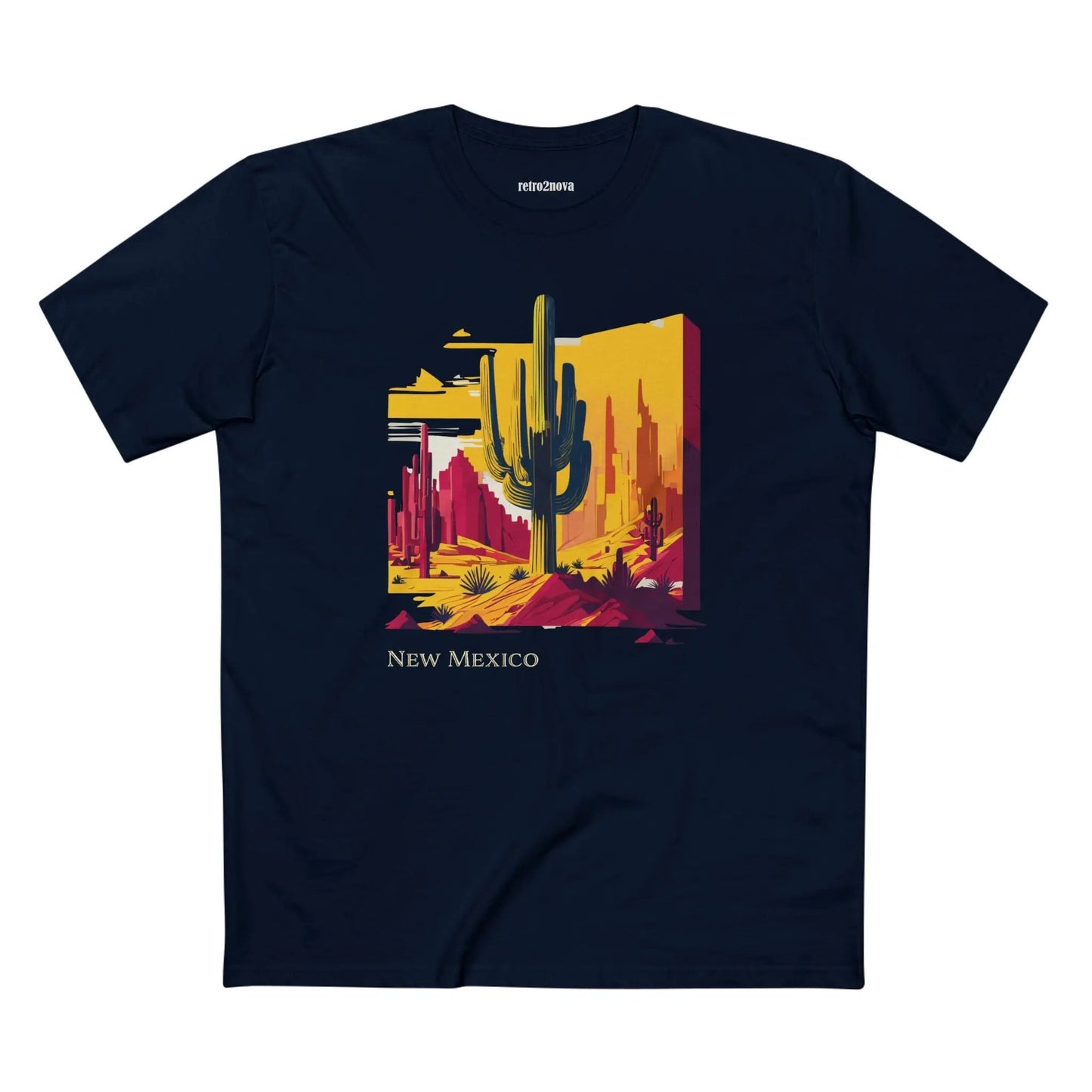 New Mexico Shirt Unisex Premium Cotton Tee Featuring Original Design From Retro2Nova Collection