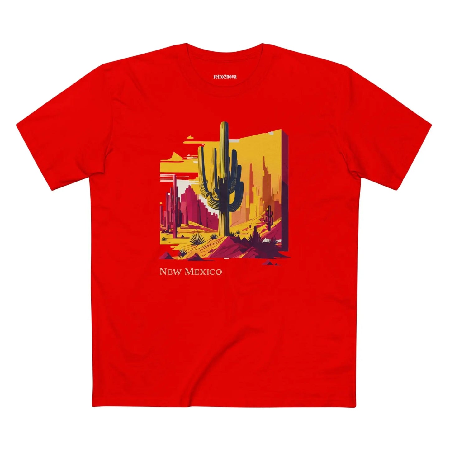 New Mexico Shirt Unisex Premium Cotton Tee Featuring Original Design From Retro2Nova Collection